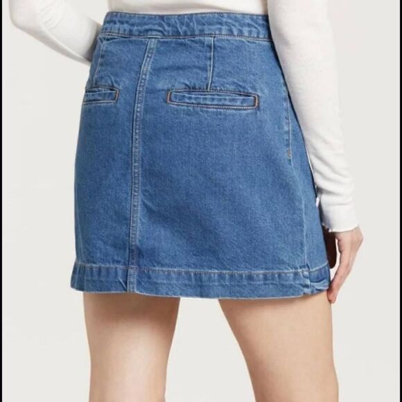 We the Free (Anthropologie) Women's Don't Get Me Wrong Denim Skirt Size 24. - Picture 6 of 11